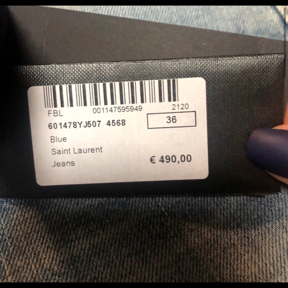 COPY - NWT Saint Laurent Paris Men’s Jean Size 36
